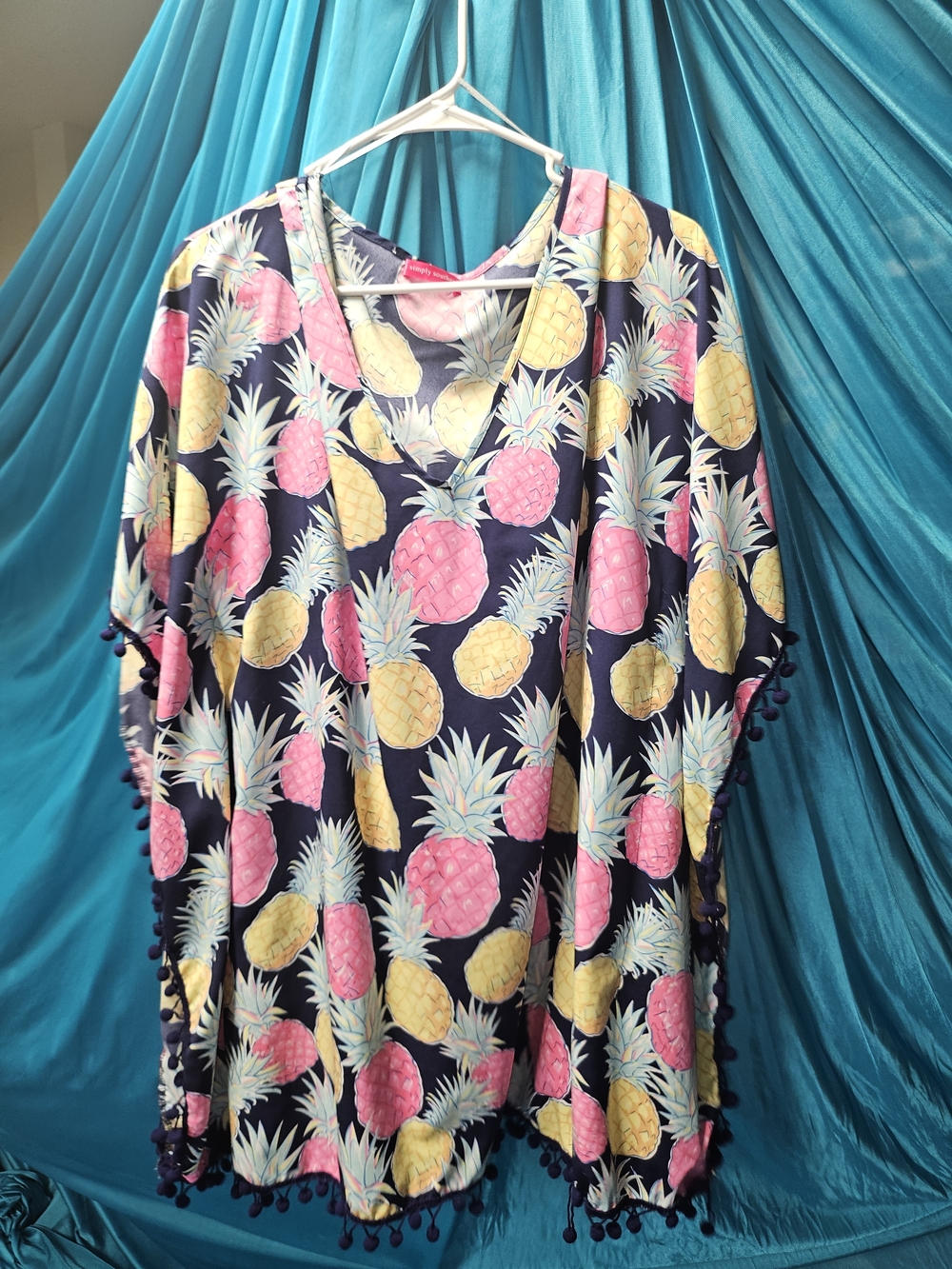 Simply Southern Pineapple Swim Cover Up One Size